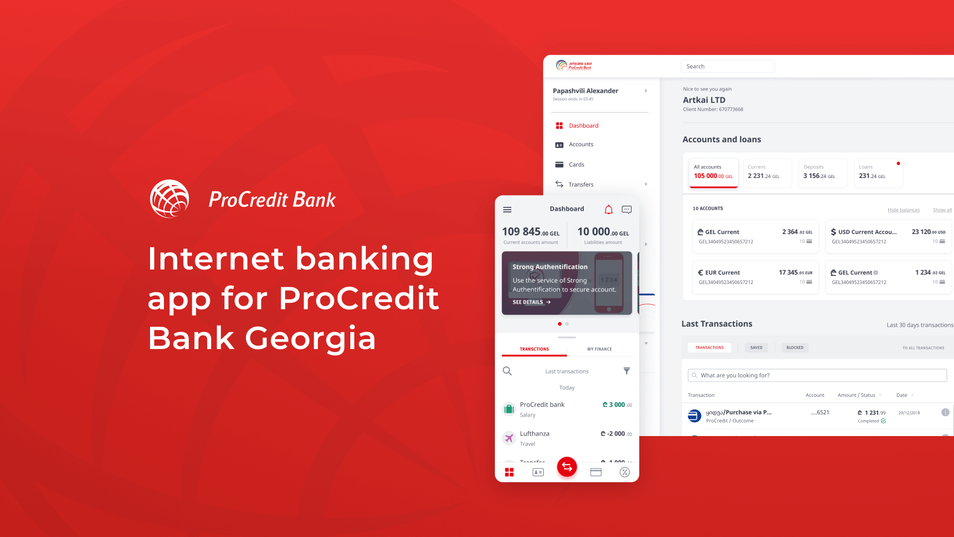 Upgraded internet banking experience for ProCredit bank Georgia ...